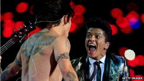 Bruno Mars and Red Hot Chili Peppers