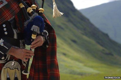 Bagpipe player