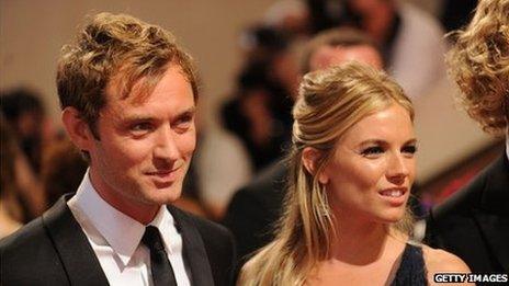 Jude Law and Sienna Miller