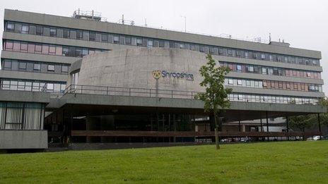 Shropshire Council's Shirehall in Shrewsbury