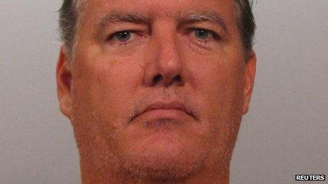 Undated booking photo of Michael Dunn taken in Jacksonville, Florida