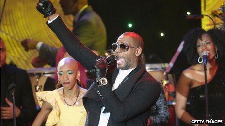 R Kelly at a celebration in California