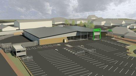 Artists impression of the new Caldicot ASDA store