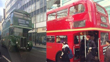 Old London buses