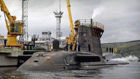 submarine at faslane