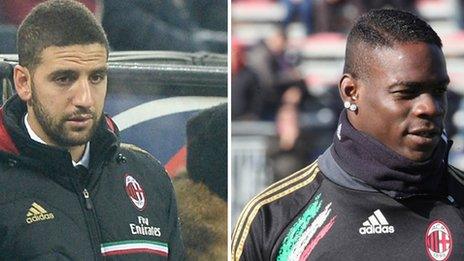 Adel Taarabt and Mario Balotelli