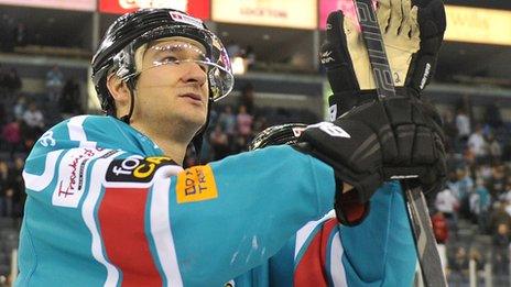 Jeffrey Szwez of the Belfast Giants