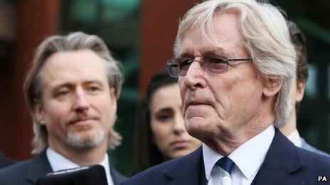 William Roache and son Linus