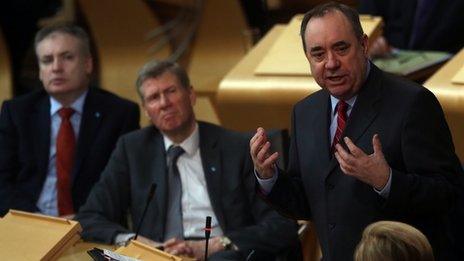 First Minister Alex Salmond