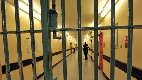 A barred door in Wormwood Scrubs prison