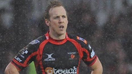 Ashley Smith in the Rodney Parade rain
