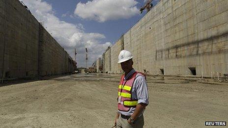 Panama Canal extension, 5 Feb 2014