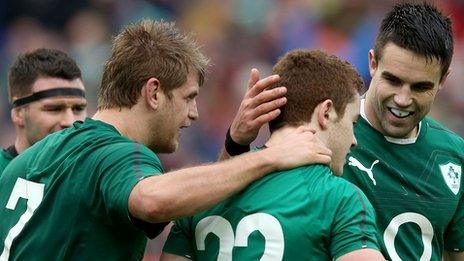 Chris Henry and Paddy Jackson scored the tries in Ireland 26-3 win over Wales