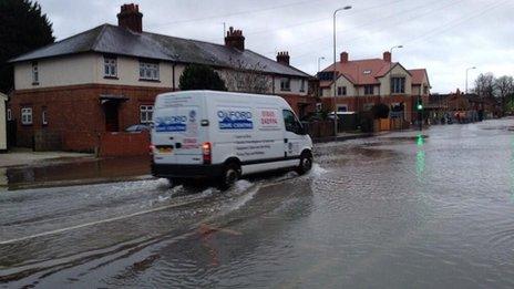 Flooding on Abingdon Road