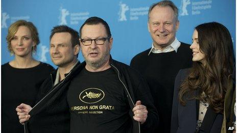 Lars Von Trier and cast