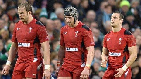 Alun Wyn Jones, Dan Lydiate and Sam Warburton