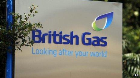 British Gas sign