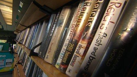 Inside a mobile library