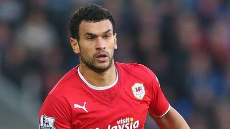 Steven Caulker in action for Cardiff City