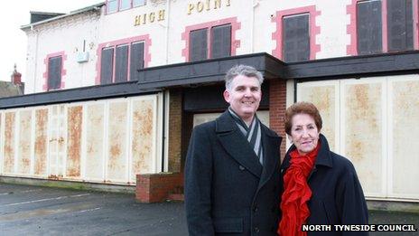 North Tyneside Council's chief executive Patrick Melia and elected mayor Norma Redfearn