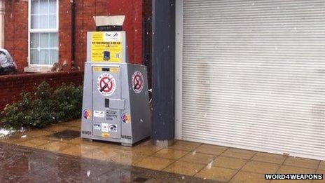 Knife bin in Birmingham