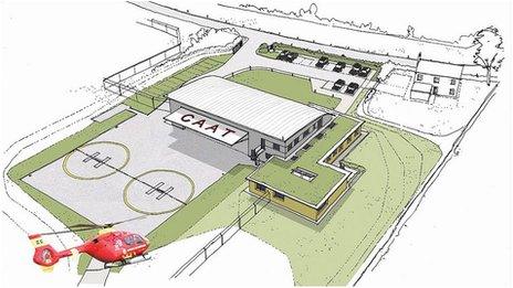 Wiltshire Air Ambulance proposed helicopter base