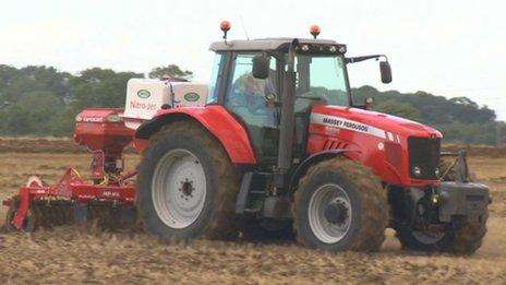 Tractor in Lincolnshire