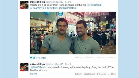 Mike Phillips Twitter feed