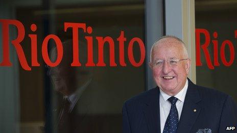 Rio Tinto chief executive Sam Walsh