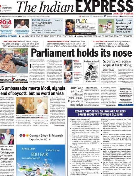 The Indian Express front-page