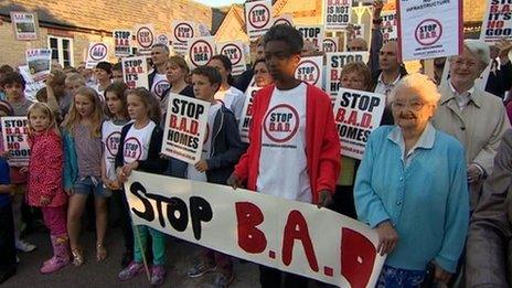 Stop Bourn Airfield Development campaigners