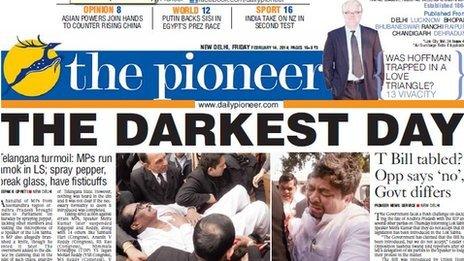 The Pioneer front-page