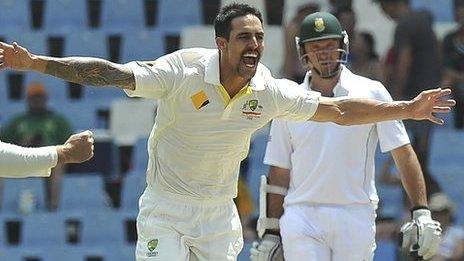 Australia bowler Mitchell Johnson