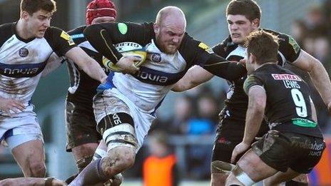 Matt Garvey powers forward for Bath