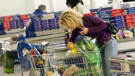 Woman at Tesco