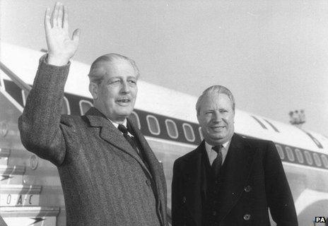 Harold Macmillan and Edward Heath