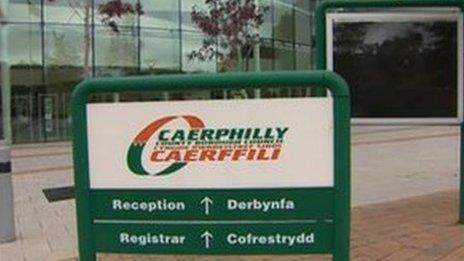 Caerphilly council offices