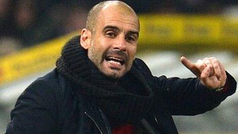 Bayern Munich coach Pep Guardiola