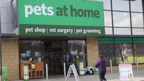 A Pets at Home shop