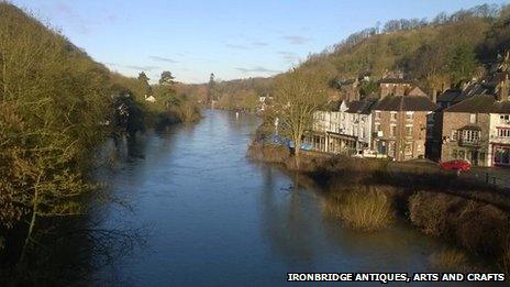 View of the River Severn at Ironbridge