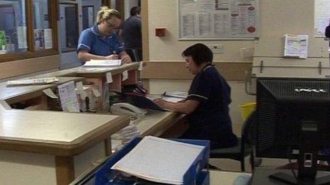 Nurses at Scunthorpe Hospital