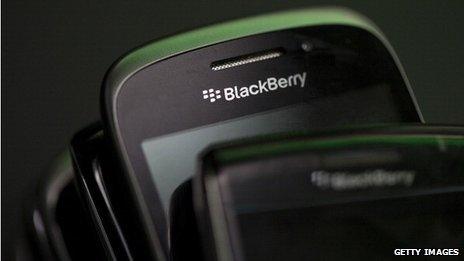 Blackberry smartphone