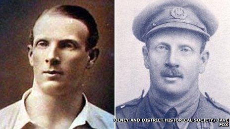 Edgar Mobbs as a rugby player and as a soldier