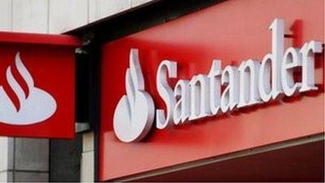 Santander bank front