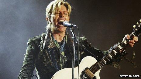 David Bowie pictured in 2004