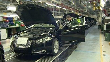 Jaguar production line