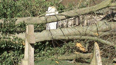 Damage to Florence Nightingale grave