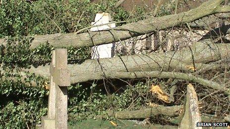 Damage to Florence Nightingale grave