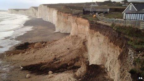 Erosion at Birling Gap in East Sussex