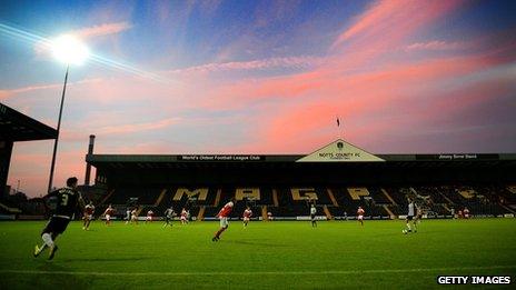 Notts County's Meadow Lane ground
